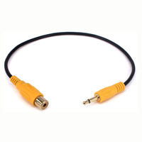 Câble audio vidéo RCA femelle vers mâle mono 3.5mm