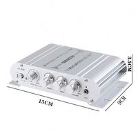 Amplifier Subwoofer mobil, penguat Audio mobil 2 saluran, rumah Mini, penguat daya 12V dengan BT untuk Speaker
