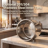 Kommerzieller Edelstahl Isolierter Lebensmittelbehälter |   Buffet-Speisenwärmer Thermobehälter mit Deckel für Catering und Restaurants