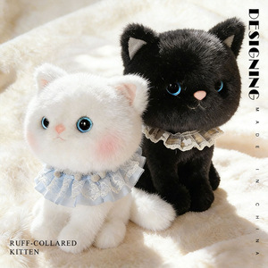 Lindo Juguete de Peluche Relleno de Algodón PP, Gato Sentado, Figura de Gatito para Niños, Muñeca de Gato para Abrazar y Dormir para Niñas, ODM - Product Image 5