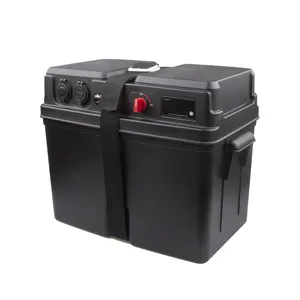 Kotak penyimpanan baterai plastik multifungsi, IP67 tahan air 12V 120A untuk penggunaan di luar ruangan-Elektronik & perangkat penutup instrumen