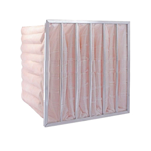 Nouveau filtre à air <span class=keywords><strong>HEPA</strong></span> en fibres synthétiques avec construction de filtre à sac, efficacité H13/H14 pour climatisation, type panneau plissé - Product Image 1