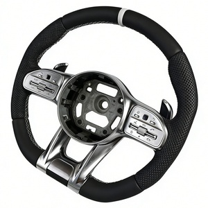 Volant en cuir noir pour <span class=keywords><strong>Mercedes</strong></span> Benz <span class=keywords><strong>GLA</strong></span> CLS500 GLC300 ML350 CLK500 GLS450 GLC200 CLS550 - Product Image 3