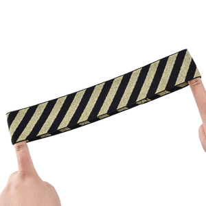 Banda para el sudor negra y amarilla de spandex, fina y transpirable, para ciclismo, correr, deportes, ajuste universal - Product Image 2