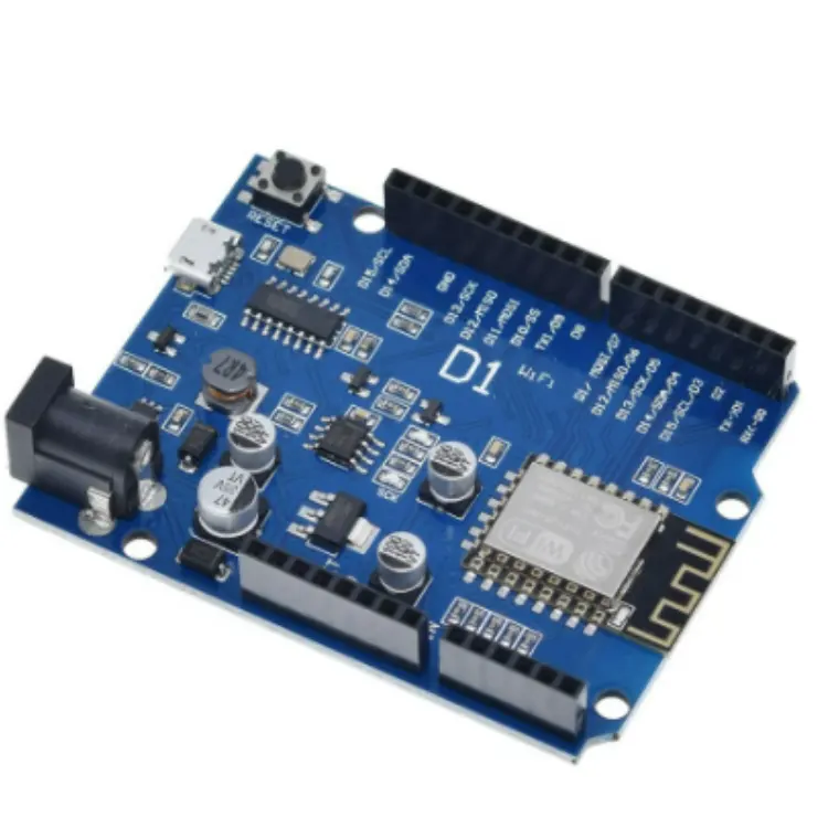 ESP-12E WeMos D1 UNO R3 CH340 CH340G WiFi Development Board Based ESP8266 Shield Smart Electronic PCB For Arduino Compatible IDE