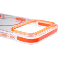 Étui de téléphone de luxe de haute qualité, imperméable, magnétique, antichoc, avec cadre en TPU et dos transparent pour 17 Pro Max