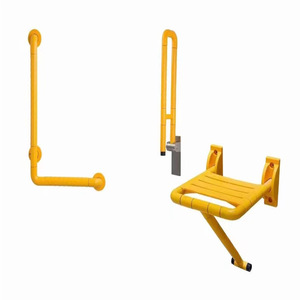 Tengwei Stainless Steel <b>Folding</b> Bath <b>Stool</b> 350x410mm Non Slip For Elderly Hospitals And Nursing Homes - Product Image 3