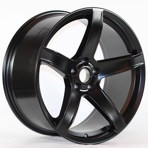 Cerchi in Lega di Alluminio da 20 Pollici a Concavità Profonda e Cinque Razze Nero Opaco PCD 5x115 per Autovettura <span class=keywords><strong>Dodge</strong></span> Hellcat Challenger - Product Image 1
