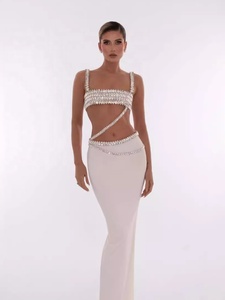 बेटरगर्ल महिलाओं की फैशन सेक्सी फ्लैश डायमंड चेन मिडराइफ़ ड्रेस बैग ब्यूटकॉक लंबी पोशाक लाइट लक्जरी हॉट शो हॉलिडे ड्रेस - Product Image 2