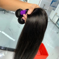 Extensions de cheveux humains brésiliens vierges lisses de 24, 22, 26, 32, 34, 36, 38, 42 pouces, mèches de cheveux humains brésiliens