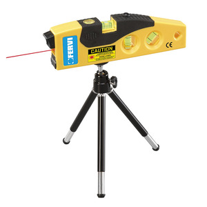 เครื่องวัดระดับเลเซอร์แบบหมุน FERVI MINI LIVELLA ขนาดกะทัดรัด ความแม่นยำ 0.05 ระยะ 20 เมตร ใช้แบตเตอรี่ AAA สำหรับงานก่อสร้างที่ต้องการความแม่นยำสูง - Product Image 1