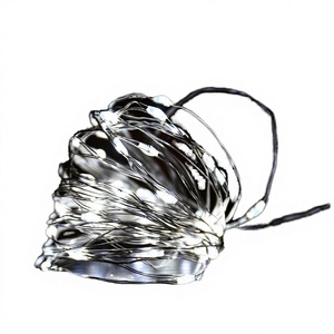Adjust Flashing Copper <b>Wire</b> Lamp Button Battery DC Valentine's Day <b>Flowers</b> Handmade LED Bouquet Christmas Lights - Product Image 3