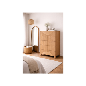 HAVSU RANGE Collection Eco-Friendly <b>Rustic</b> New Design Dresser High Quality Bedroom Furniture Solid Wood Tallboy <b>Cabinet</b> - Product Image 1