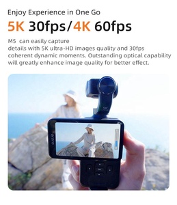 Caméra de poche ORDRO M5 60fps 5K avec batterie 3500mAh, Wi-Fi, objectif rotatif, écran inclinable, pour vidéo <span class=keywords><strong>d</strong></span>'action et vlogging - Product Image 6