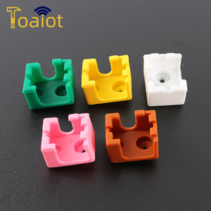 LiYingChuangxin E3D V6 – bloc en aluminium avec couvercle en silicone, résistant aux hautes températures, 5 pièces, pour accessoires d'imprimante 3D - Product Image 2