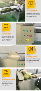 Cortadora de Verduras Motorizada de Doble Cabezal para Restaurantes Escolares, para Triturar, Cortar en Rodajas, en Cubos y en Secciones, como Jengibre, Patatas y Zanahorias - Product Image 3