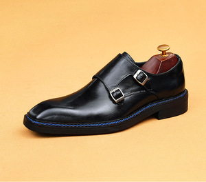 Zapatos Oxford de Hombre para Otoño, con Cordones, Punta Redonda, de Cuero Genuino, con Diseño a Cuadros, Casuales de Negocios, para Boda, que Aumentan la Estatura - Product Image 6
