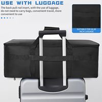 Sac de transport extra large pour câbles et accessoires avec compartiments séparés, organiseur de cordons DJ pour ordinateur portable, équipement DJ et instruments de musique