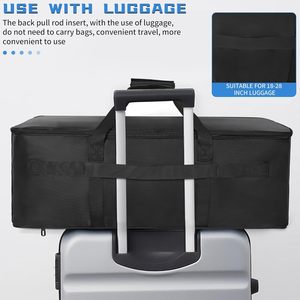 Sac <span class=keywords><strong>de</strong></span> transport extra large pour câbles et accessoires avec compartiments séparés, organiseur <span class=keywords><strong>de</strong></span> cordons DJ pour ordinateur portable, équipement DJ et instruments <span class=keywords><strong>de</strong></span> musique - Product Image 2