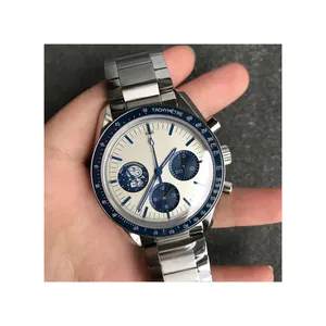2024 Latest 50th Anniversary 925 Sterling Silver Dial 1863 Movement Mechanical Watch moon landing Earth Moves Men's Watch
