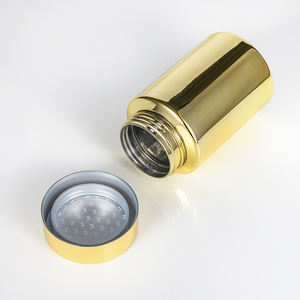 100cc Vergoldeter PET-Behälter mit Schraubverschluss Luftdichter Aufbewahrungsbehälter für Nahrungsergänzungsmittel Gewürze und Kapseln - Product Image 4