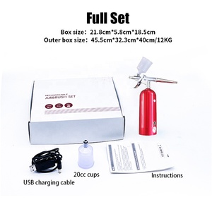 Mini Airrbush eléctrico de mano automático inalámbrico recargable de 25PSI para pintura de modelo de pastel - Product Image 3