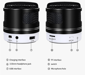LAIMODA Mnini bajo <span class=keywords><strong>Parlante</strong></span> Bluetooth altavoces inalámbricos <span class=keywords><strong>DJ</strong></span> altavoz Subwoofers altavoz portátil inalámbrico de Karaoke - Product Image 3