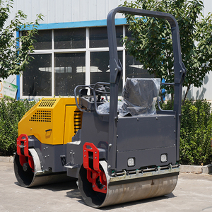 1 Ton 2 Ton 3 Ton 4 Ton küçük minyatür hidrolik <span class=keywords><strong>tandem</strong></span> çift davul titreşimli asfalt silindir Mini küçük yol silindiri yol silindiri - Product Image 4
