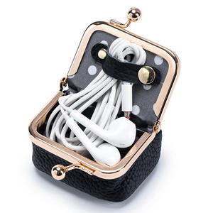AndoBag Monedero Pequeño de Cuero Genuino, Color Sólido, Cierre de Broche, Estilo Casual, Bolsa Pequeña para Joyas para Mujer - Product Image 5