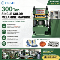 Nouvelle machine de fabrication de vaisselle en mélamine entièrement automatique PANLONG, presse hydraulique de 300 tonnes avec commande PLC Delta