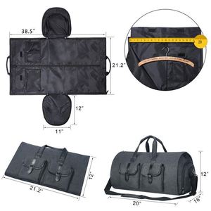 BSCI factory Luxury Large <b>Ladies</b> <b>Weekend</b> Duffel <b>Bag</b> Suit <b>Bag</b> Carry On fashion Convertible Women Garment <b>Bag</b> - Product Image 3