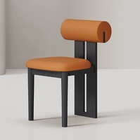 Chaise de salle à manger pliable portable STG en bois massif de chêne, rembourrée en cuir, pour la maison, l'hôtel, le restaurant