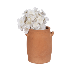 Vaso in ceramica tradizionale con manici per decorazioni domestiche, soggiorno, camera da letto, ufficio, vaso per fiori, fioriera in terracotta - Product Image 2