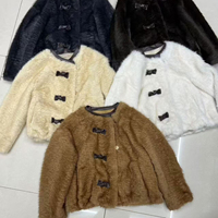 Manteau court coupe-vent en fausse fourrure de vison pour femme, nouvelle collection, chaud, vêtement d'extérieur de luxe, manteau d'hiver, vente en gros