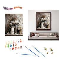 Kit de Peinture par Numéros DIY Prêt à Expédier, Cadre 40*50cm, Peinture à Pigments Acryliques, Artisanat Artistique pour Décoration de Salon