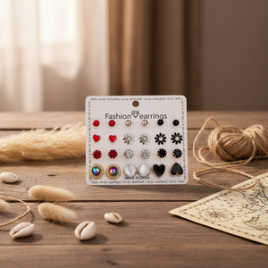 Vendita calda Vintage fatta a mano Boho Set di orecchini a Clip di tendenza Moon Shell moda per donne e ragazze all'ingrosso - Product Image 3