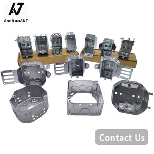 Boîte de jonction en acier galvanisé octogonale de 4 pouces conforme à la norme canadienne CETL, boîte électrique en métal avec serre-câbles - Product Image 6