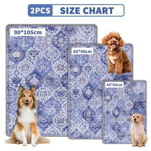 2 PACK Wasbare Hondenuitlaatmatten Zacht en Comfortabel voor Hondentraining Duurzame Kattenluiers Puppy Matrasbeschermers - Product Image 6