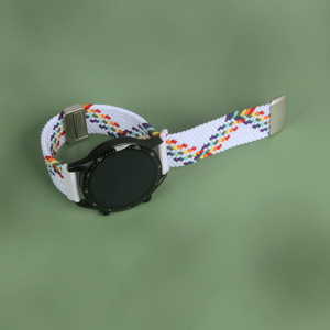 For <strong>Fitbit</strong> Versa/Versa 2/N Versa Lite Magnetic Buckle Strap Breathable Nylon Braided Adjustable Watchband Bracelet Wristband - Product Image 6