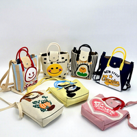 Nouveau sac seau en tricot de chat et de chien de dessin animé, sac à main tendance pour femmes, sac à main multifonctionnel en tricot, sac à main pour le shopping, sac à main mignon