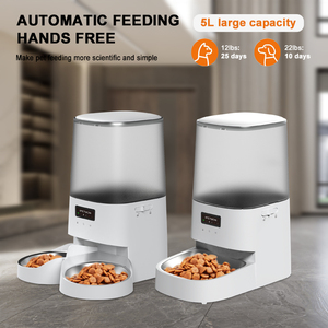 Distributeur automatique de nourriture intelligent CITICITY avec minuterie, application/WiFi, alimentation à distance par commande vocale pour chats, chiens et autres animaux domestiques - Product Image 3