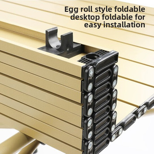 E-RIKE Nhiều Kích Cỡ Ultralight Dã Ngoại Bảng 150Kg Nhiệm Vụ Nặng Nề Rollable Kim Loại Cầm Tay Cắm Trại Gấp Bảng Cho Ngoài Trời - Product Image 4