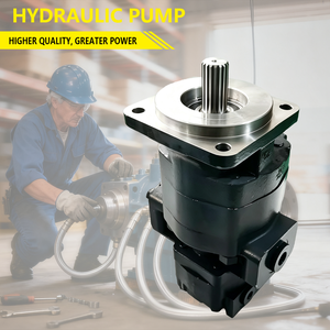 Pompe hydraulique double P350 17T, pompe à engrenages 257955A1, pièces de rechange pour l'entretien des machines de construction - Product Image 3