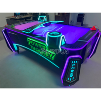 Table de hockey sur surface incurvée à monnayeur Playfun pour parc d'attractions intérieur commercial, à vendre