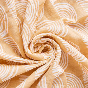 Manta de muselina de bambú para bebé 2 capas manta swaddle muselina de tela de algodón orgánico al por mayor - Product Image 2