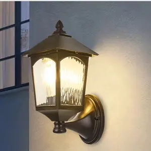 Водонепроницаемый настенный светильник с Пятилетней гарантией, алюминиевый сплав, стеклянный настенный светильник для внутреннего двора, дверной светильник для коридора и балкона