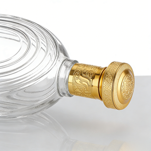 Bottiglie di liquore vuote personalizzate a forma di arco da 500 ml, in vetro cristallino, a forma speciale, serigrafate, all'ingrosso per imballaggio industriale - Product Image 6