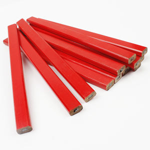 Crayons de marquage pour charpentier en bois naturel de couleur rouge, personnalisés, bon marché, de forme octogonale, ovale, hexagonale, de 7 pouces - Product Image 6