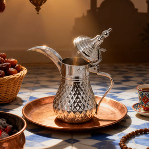 סיטונאי יוקרה במזרח התיכון סיר תה קומקום דאללה סיר קפה ערבית ערבית סיר קפה תרמית ערבית - Product Image 3