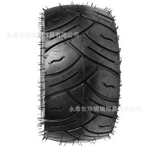 Pneu diagonale ZhenNirui 13X5.00-6 pour kart, trottinette électrique, tondeuse à gazon – Pièce de rechange sans chambre à air à motif routier - Product Image 4